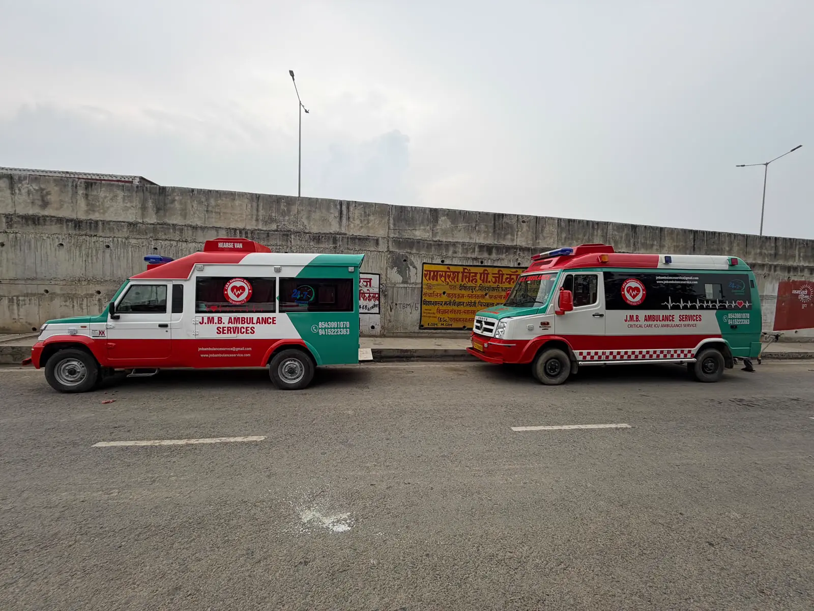 JMB ambulances ready for 24/7 service in Varanasi