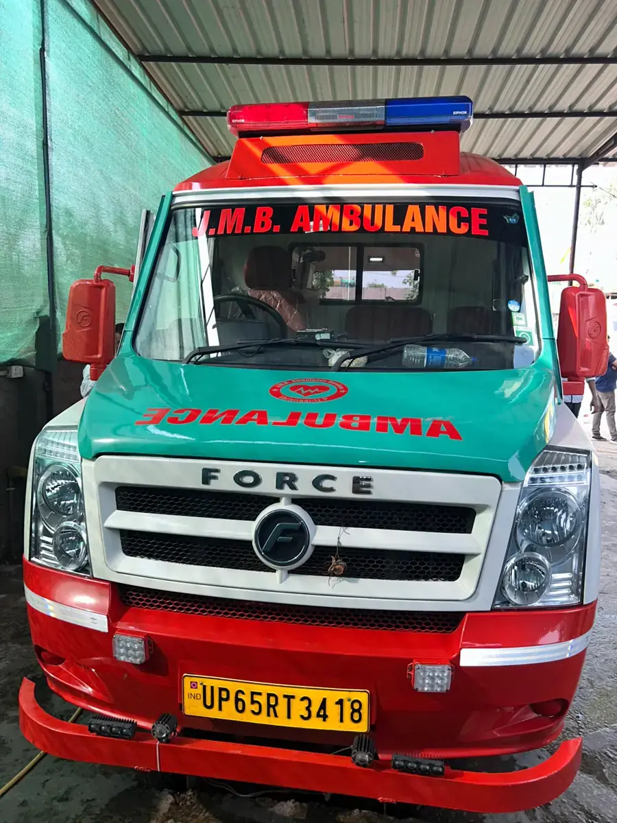 JMB air-conditioned ambulance ready for patient transport