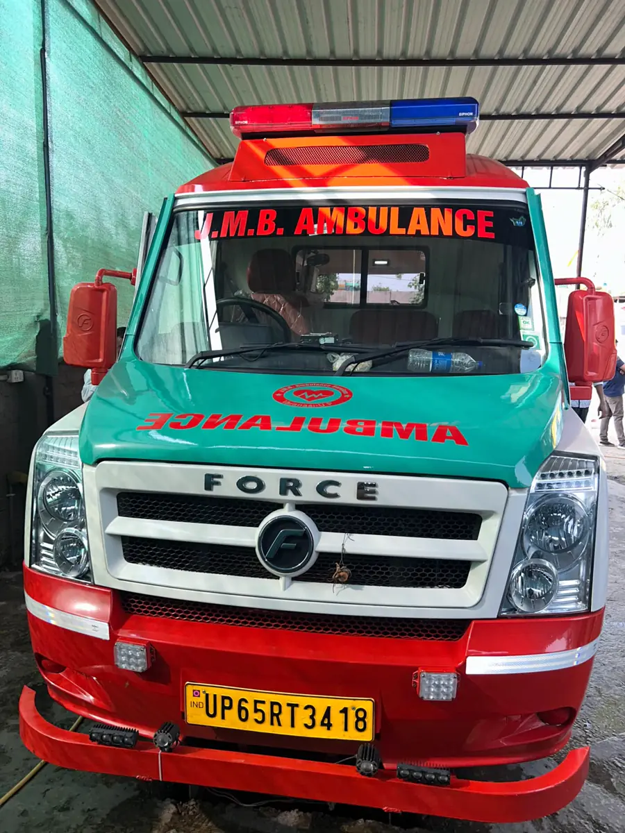 JMB air-conditioned ambulance ready for patient transport